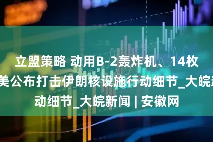 立盟策略 动用B-2轰炸机、14枚巨型钻地弹 美公布打击伊朗核设施行动细节_大皖新闻 | 安徽网