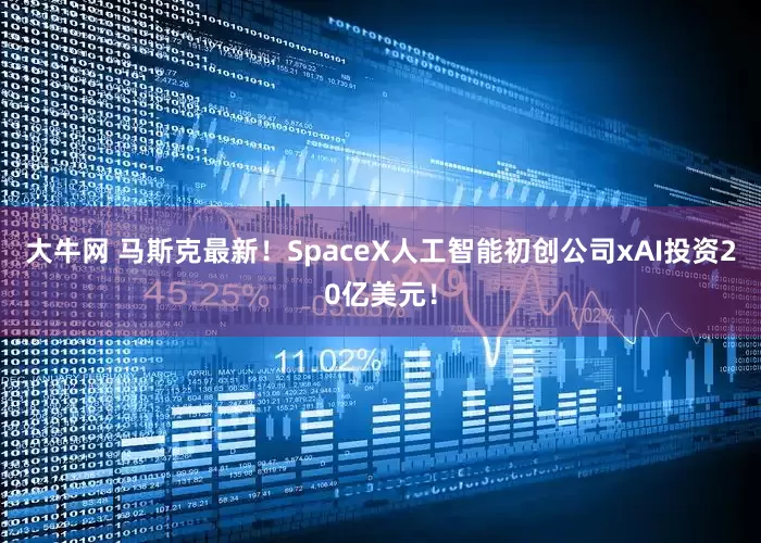 大牛网 马斯克最新！SpaceX人工智能初创公司xAI投资20亿美元！