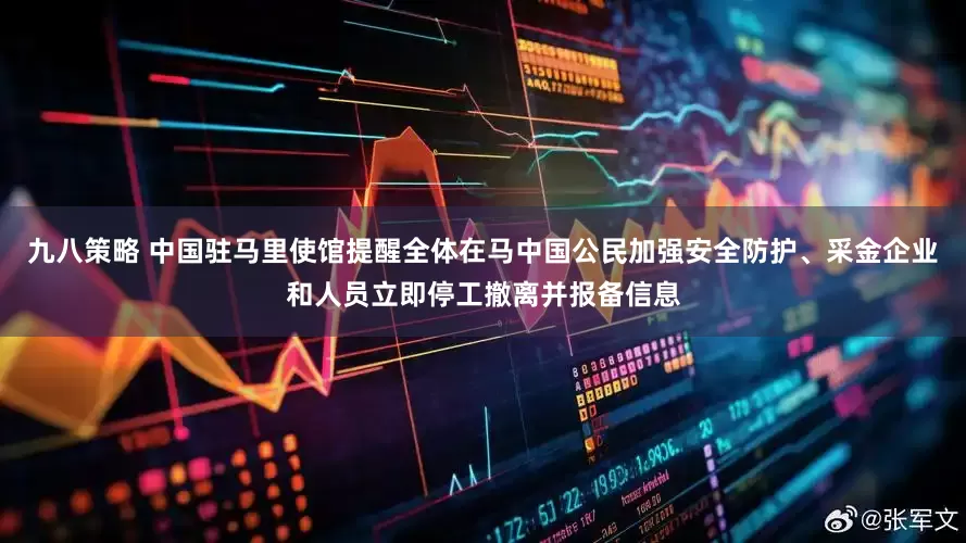 九八策略 中国驻马里使馆提醒全体在马中国公民加强安全防护、采金企业和人员立即停工撤离并报备信息